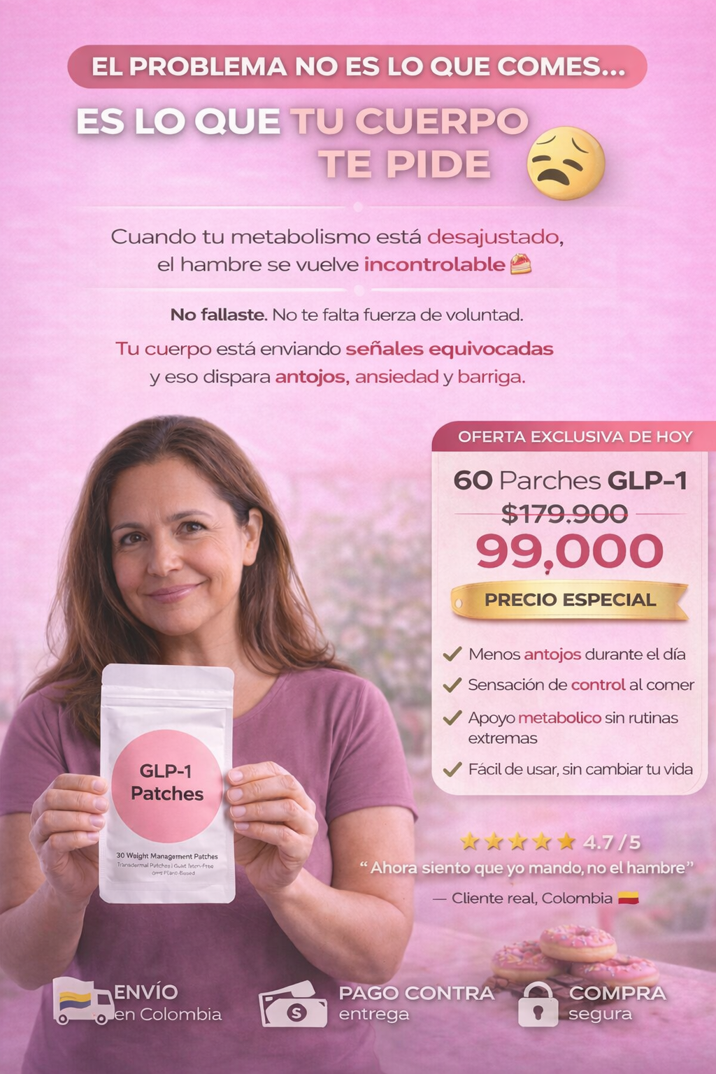 PARCHES GLP-1 - Equilibra tu metabolismo y reduce antojos