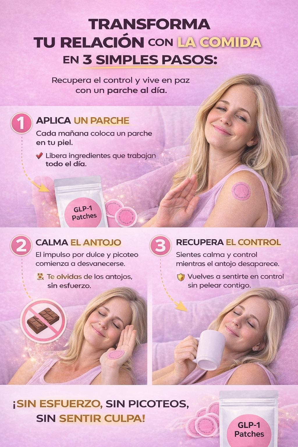 PARCHES GLP-1 -Acaba con el Hambre y la ansiedad.