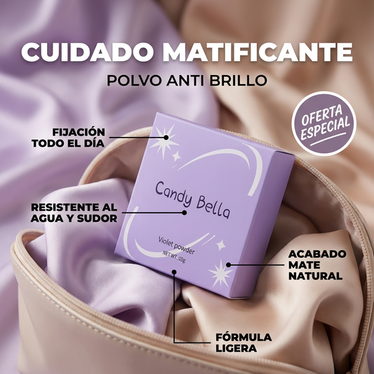 🟣 Matificante Anti Grasa y Brillo – Resistente al Agua y al Sudor