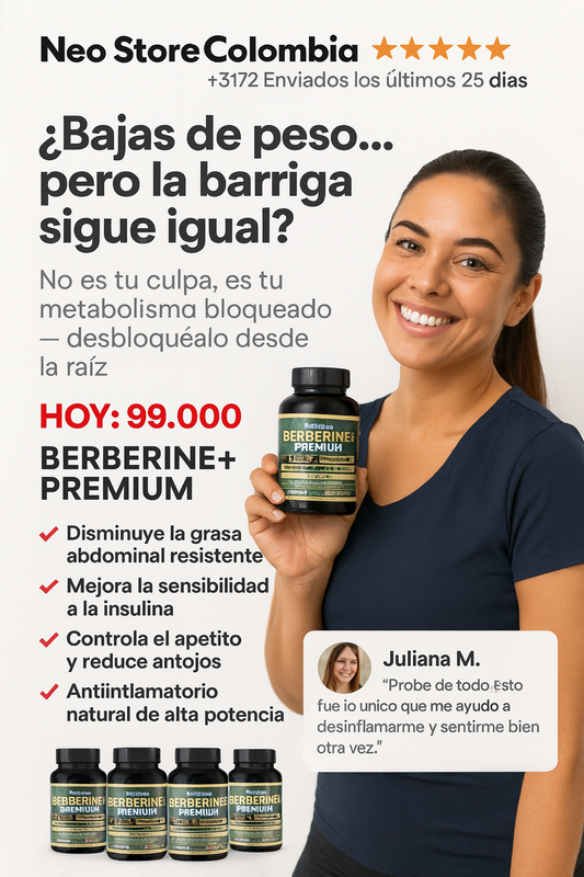 Berberine + Premium - Grasa Abdominal Resistente