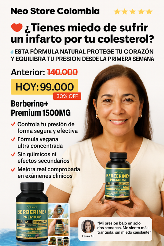 Berberine + Premium - Colesterol / Presión Alta