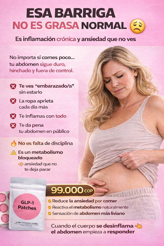 PARCHES GLP-1 - Termina con la grasa abdominal resistente