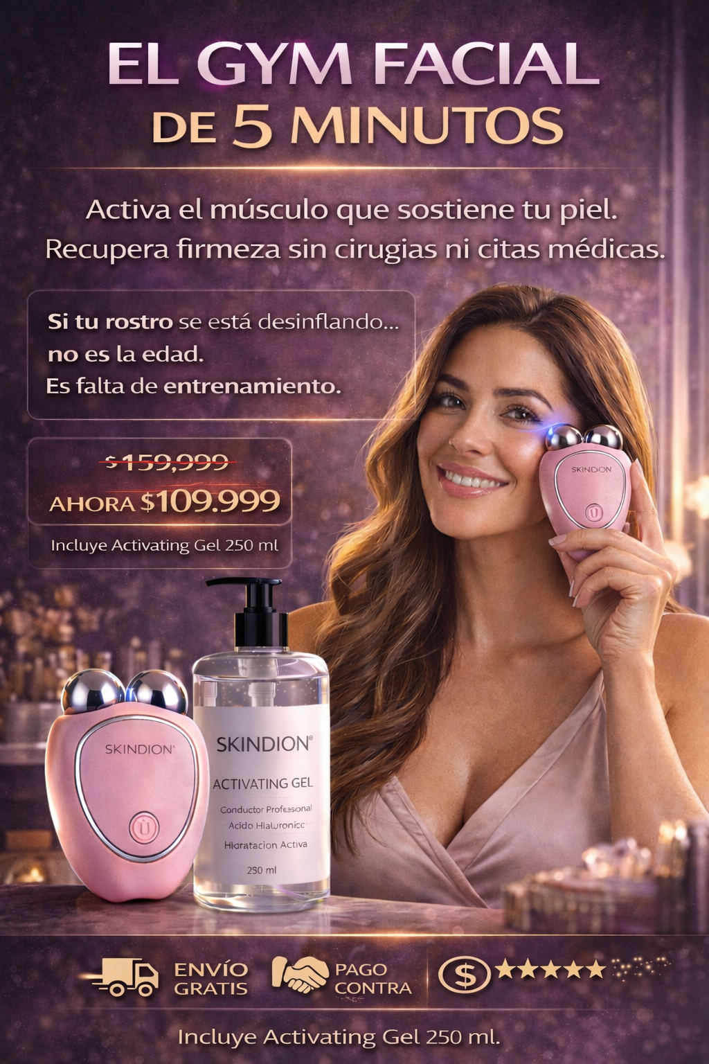 SKINDION: El Gym Facial de 5 Minutos