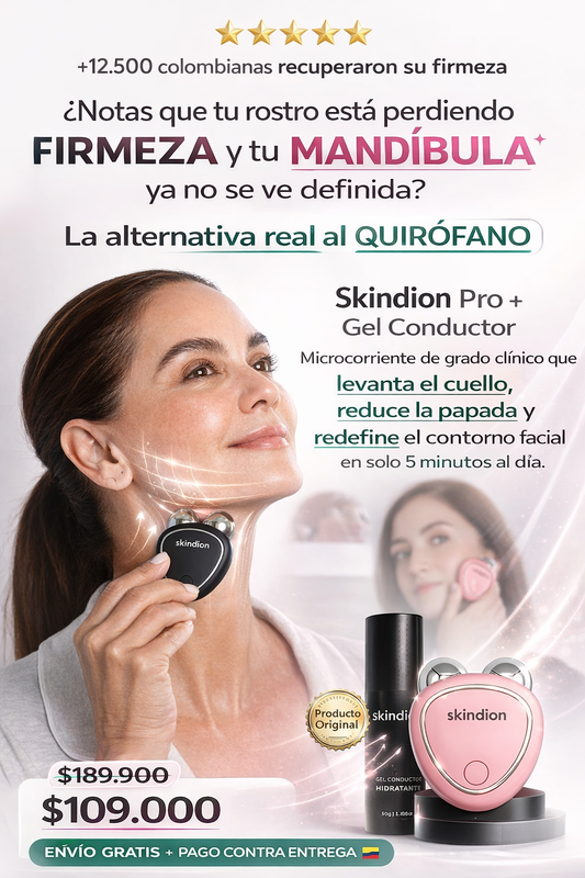 Skindion™ - Masajeador Facial de Microcorriente Antiarrugas