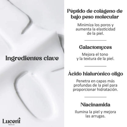 Mascarilla de Colágeno Lucent x4 | Reafirma y tonifica tu piel