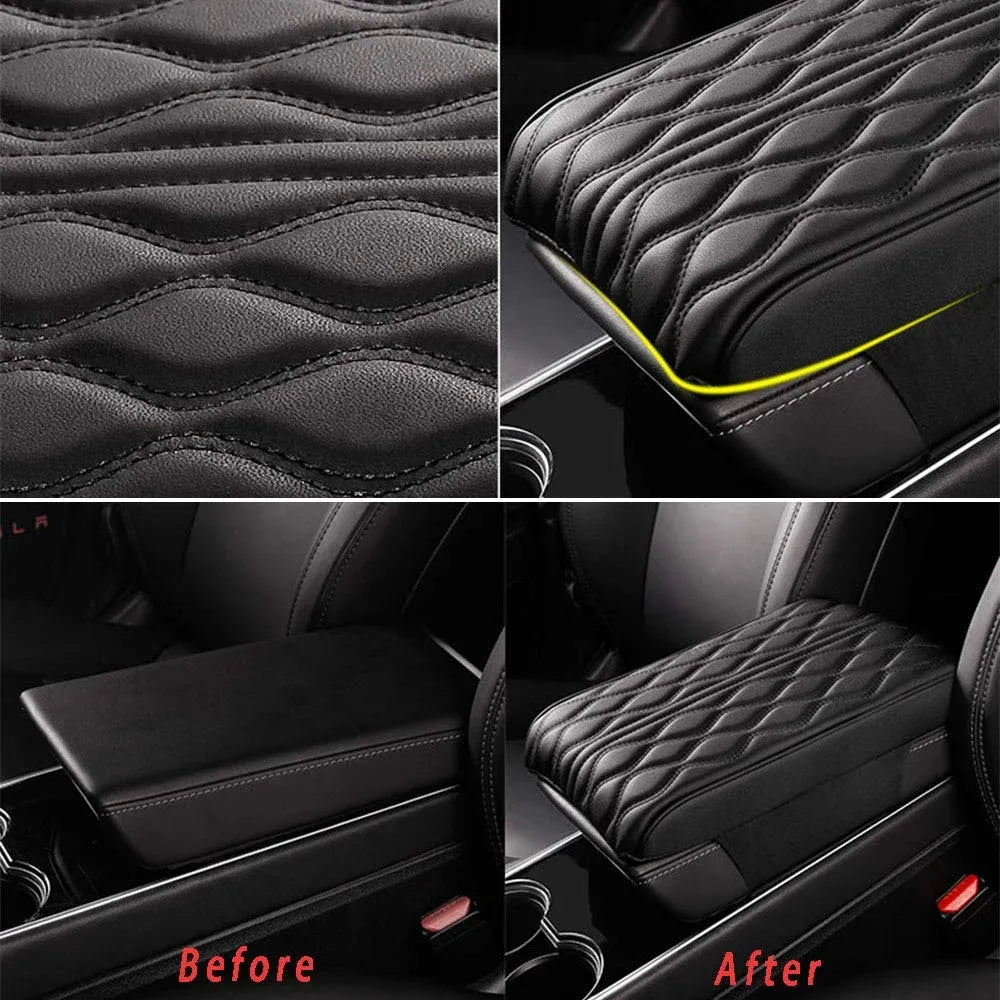 REPOSABRAZOS DE CUERO PARA CARRO (ESTILO UNIVERSAL) + ENVIO GRATIS